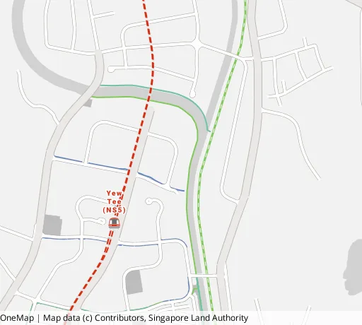 Map of the area around Blk 691A Choa Chu Kang Cres in Choa Chu Kang, showing 400 m and 1 km rings and 3 primary schools within 1 km