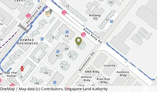 Location map of Blk 7 Boon Keng Rd, a HDB resale block in Kallang/Whampoa, Singapore