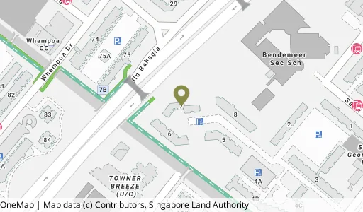 Location map of Blk 7 St. George's Lane, a HDB resale block in Kallang/Whampoa, Singapore
