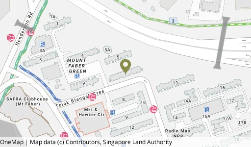 Location map of Blk 7 Telok Blangah Cres, a HDB resale block in Bukit Merah, Singapore