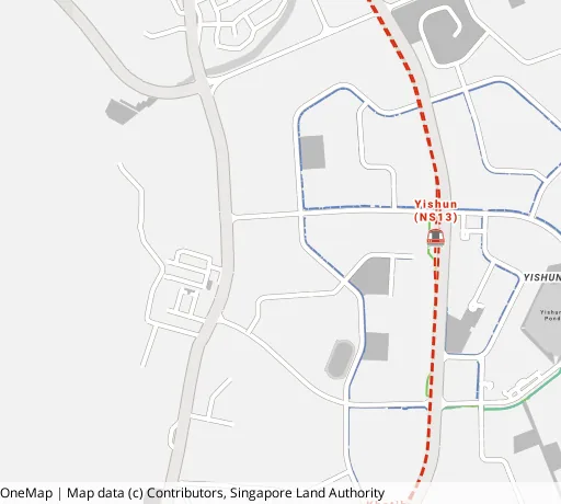 Map of the area around Blk 706 Yishun Ave 5 in Yishun, showing 400 m and 1 km rings and 3 primary schools within 1 km