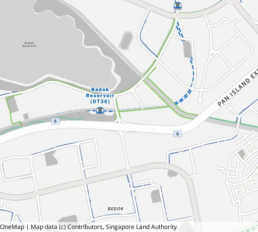 Map of the area around Blk 762 Bedok Reservoir View in Bedok, showing 400 m and 1 km rings and 4 primary schools within 1 km