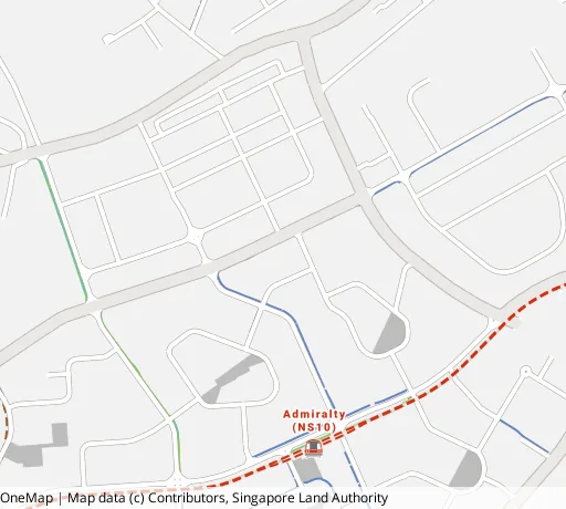 Map of the area around Blk 776 Woodlands Cres in Woodlands, showing 400 m and 1 km rings and 3 primary schools within 1 km