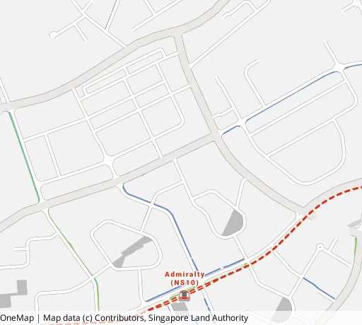 Map of the area around Blk 780A Woodlands Cres in Woodlands, showing 400 m and 1 km rings and 3 primary schools within 1 km