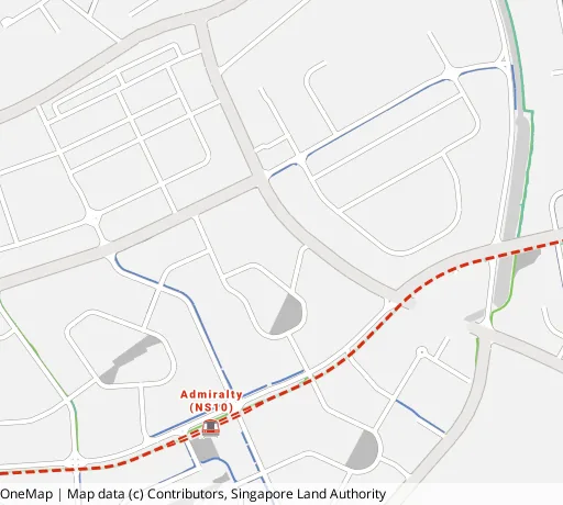 Map of the area around Blk 783A Woodlands Rise in Woodlands, showing 400 m and 1 km rings and 3 primary schools within 1 km