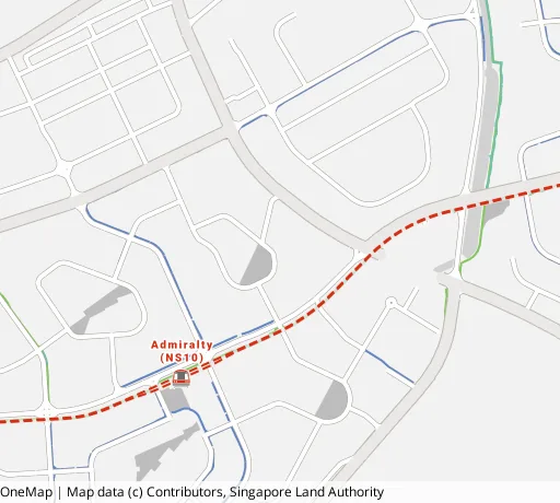 Map of the area around Blk 784B Woodlands Rise in Woodlands, showing 400 m and 1 km rings and 3 primary schools within 1 km