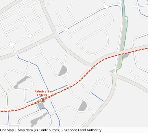 Map of the area around Blk 785D Woodlands Rise in Woodlands, showing 400 m and 1 km rings and 3 primary schools within 1 km