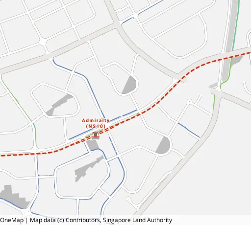Map of the area around Blk 794 Woodlands Dr 72 in Woodlands, showing 400 m and 1 km rings and 3 primary schools within 1 km