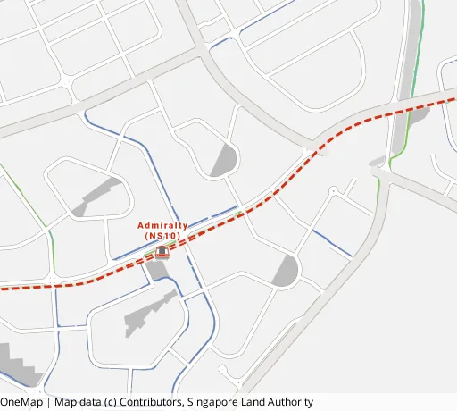 Map of the area around Blk 795 Woodlands Dr 72 in Woodlands, showing 400 m and 1 km rings and 3 primary schools within 1 km