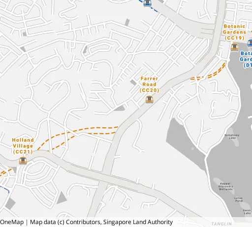 Map of the area around Blk 8 Empress Rd in Bukit Timah, showing 400 m and 1 km rings and 1 primary school within 1 km
