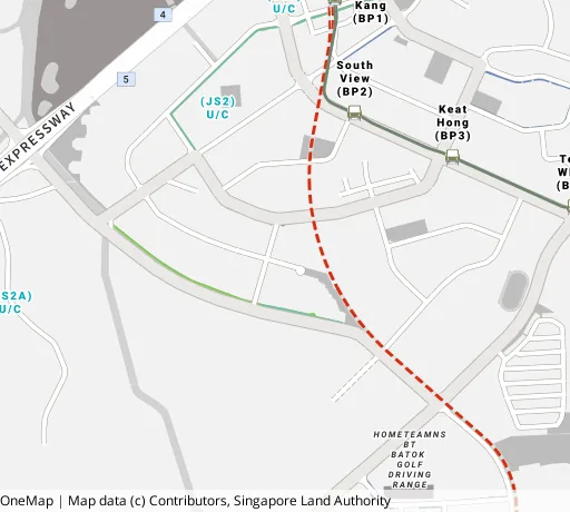 Map of the area around Blk 802C Keat Hong Cl in Choa Chu Kang, showing 400 m and 1 km rings and 3 primary schools within 1 km