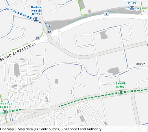 Map of the area around Blk 807C Chai Chee Rd in Bedok, showing 400 m and 1 km rings and 3 primary schools within 1 km