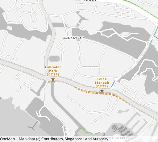 Map of the area around Blk 80A Telok Blangah St 31 in Bukit Merah, showing 400 m and 1 km rings and 1 primary school within 1 km