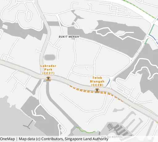 Map of the area around Blk 80C Telok Blangah St 31 in Bukit Merah, showing 400 m and 1 km rings and 1 primary school within 1 km
