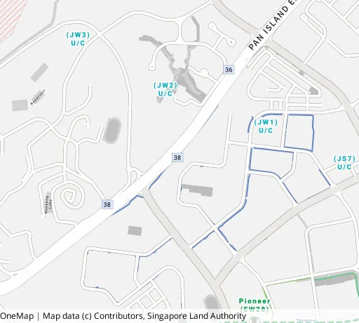 Map of the area around Blk 852 Jurong West St 81 in Jurong West, showing 400 m and 1 km rings and 3 primary schools within 1 km