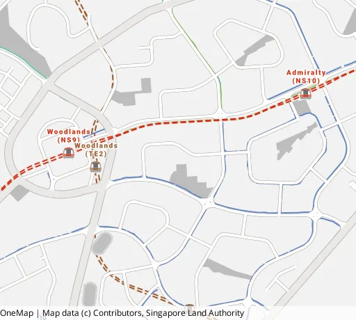 Map of the area around Blk 896A Woodlands Dr 50 in Woodlands, showing 400 m and 1 km rings and 7 primary schools within 1 km
