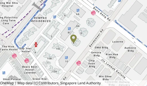 Location map of Blk 9 Boon Keng Rd, a HDB resale block in Kallang/Whampoa, Singapore