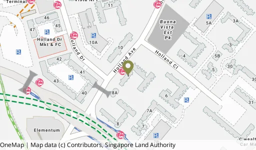 Location map of Blk 9 Holland Ave, a HDB resale block in Queenstown, Singapore