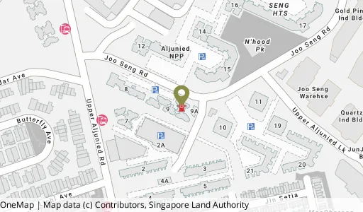 Location map of Blk 9 Joo Seng Rd, a HDB resale block in Toa Payoh, Singapore