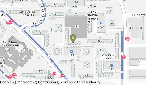 Location map of Blk 9 Lor 7 Toa Payoh, a HDB resale block in Toa Payoh, Singapore