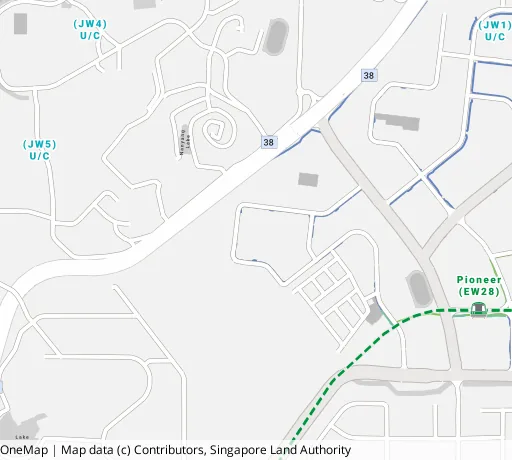 Map of the area around Blk 915 Jurong West St 91 in Jurong West, showing 400 m and 1 km rings and 1 primary school within 1 km
