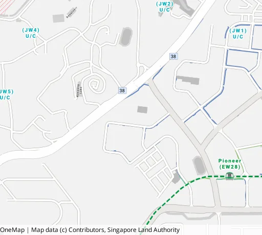 Map of the area around Blk 936 Jurong West St 91 in Jurong West, showing 400 m and 1 km rings and 1 primary school within 1 km