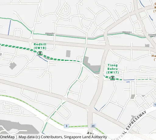 Map of the area around Blk 95C Henderson Rd in Bukit Merah, showing 400 m and 1 km rings and 3 primary schools within 1 km