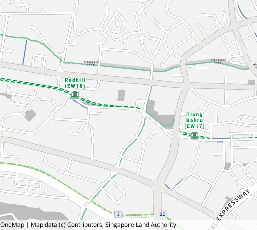 Map of the area around Blk 96B Henderson Rd in Bukit Merah, showing 400 m and 1 km rings and 3 primary schools within 1 km