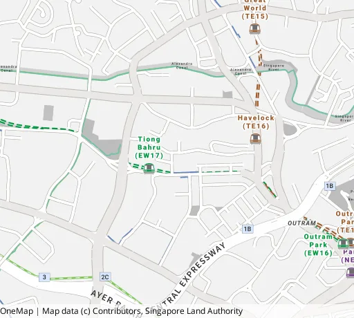 Map of the area around Blk 9A Boon Tiong Rd in Bukit Merah, showing 400 m and 1 km rings and 2 primary schools within 1 km