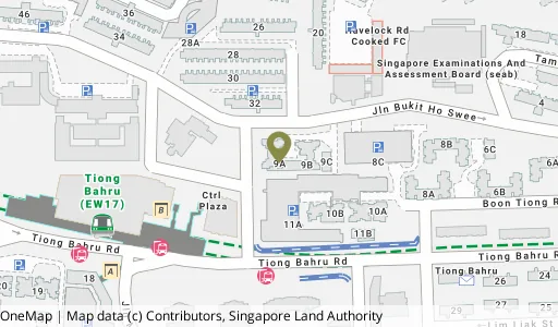 Location map of Blk 9A Boon Tiong Rd, a HDB resale block in Bukit Merah, Singapore