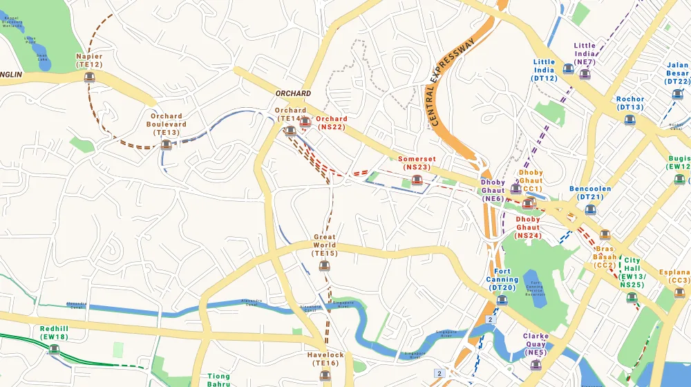 Map of the area around Grange Infinite in Orchard, showing 400 m and 1 km rings and 1 primary school within 1 km