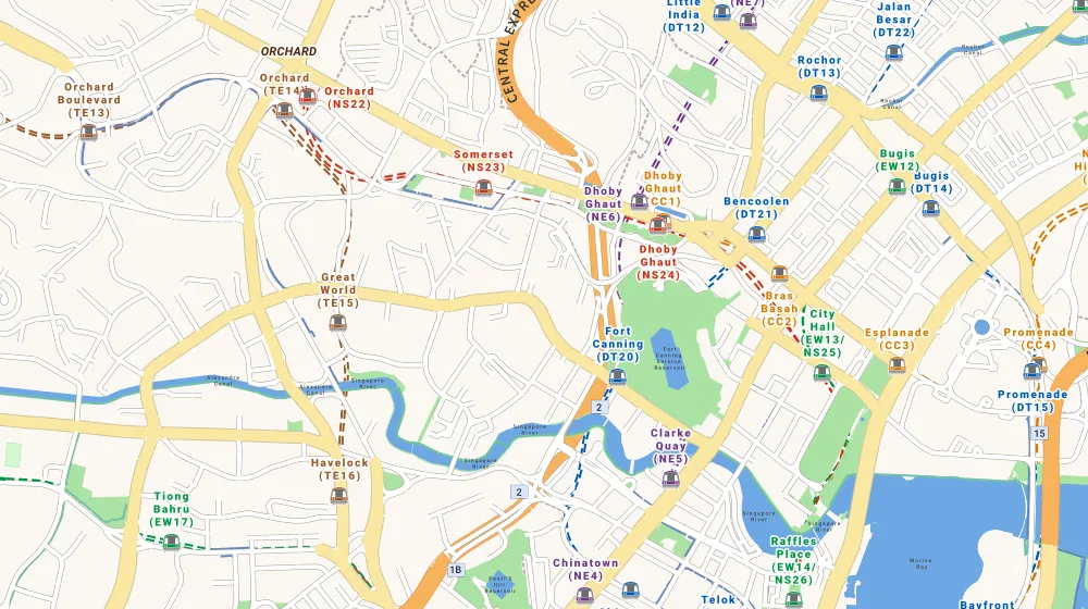 Map of the area around Oxley Edge in Orchard, showing 400 m and 1 km rings and 1 primary school within 1 km