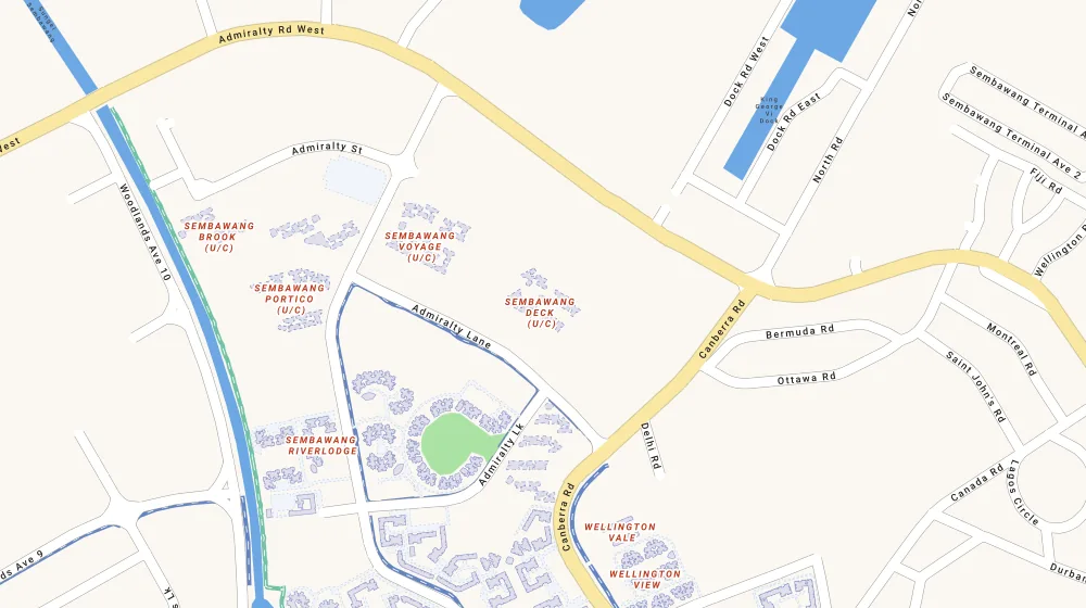Location map of Sembawang Deck, a bto project in Sembawang, Singapore