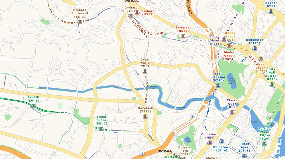 Map of the area around The Trillium in Orchard, showing 400 m and 1 km rings and 1 primary school within 1 km