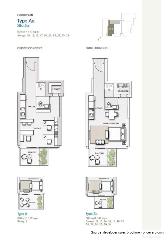 Floor plan 1 of 6 at Lumiere