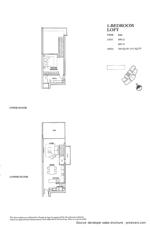 Floor plan 1 of 19 at The Rochester Residences