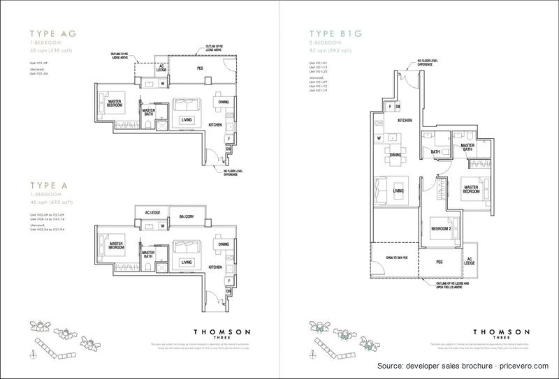 Floor plan 1 of 17 at Thomson Three